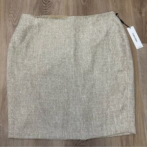Calvin Klein Cream Pencil Skirt for Work
